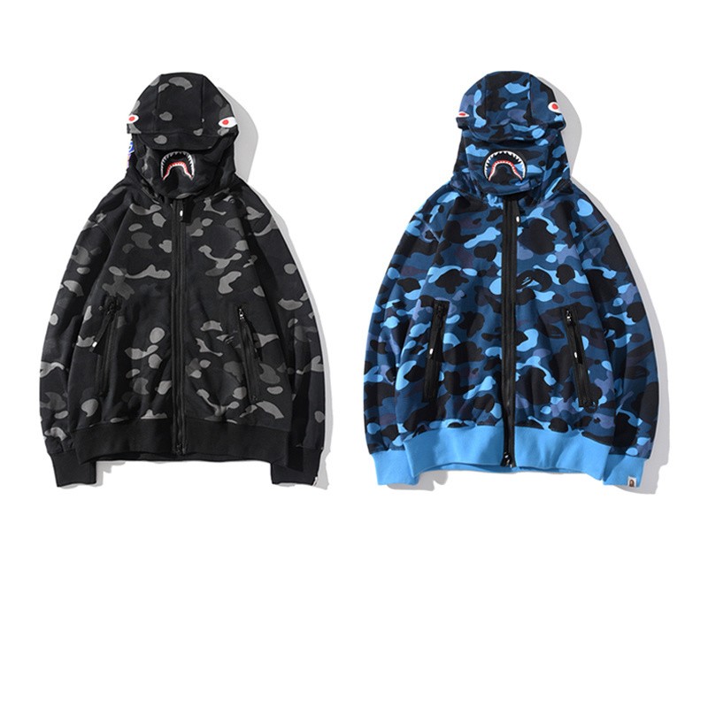 Bape Hoodie Black Blue M~2XL B15XC6601